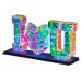 Lampara 3D “I LOVE U”,LUZ  GRB con 300 leds,LUZ Resplandor de  sinfonía,PARA Regalos,de usb LED750