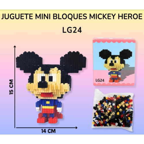 Mini Bloques De Construccion Juguetes Armables MICKEY MOUSE HEROE LG24