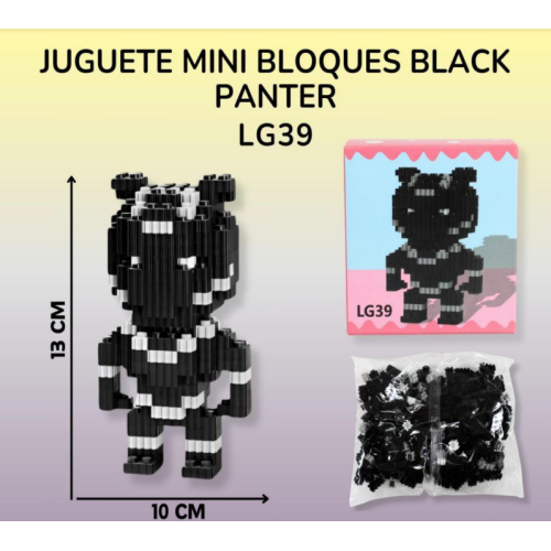 Mini Bloques De Construccion Juguetes Armables BLACK PANTER LG39