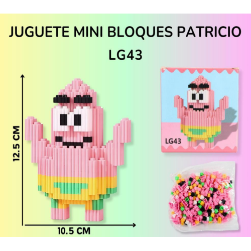 Mini Bloques De Construccion Juguetes Armables PATRICK STAR LG43