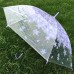 Paraguas transparente con diseño de flores de sakura 882913