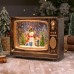 Caja musical navideño en forma de TV con luz de santa Claus 883091 