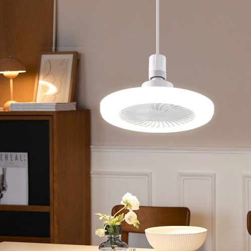 Lámpara LED con ventilador para el hogar (Con cable) 