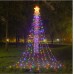 Serie en forma árbol de navidad 4m. luz colores solar 9827-5