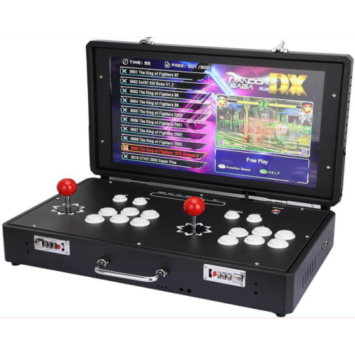 Consola de juegos arcade portátil plegable 5000 juegos en 1, 55*38*23cm doble balancín AR87