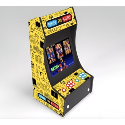 Consola de juegos para dos jugadores, arcade, street figher, altavoces estéreo de 3W pantalla de 19 pulgadas. Tamaño de consola: 500*425*340MM