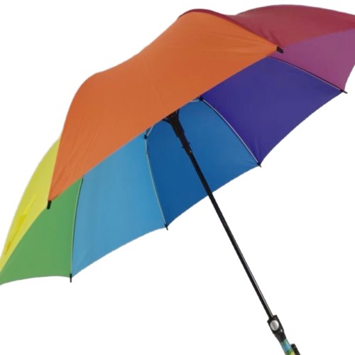 Paraguas de arcoíris grande con estuche a prueba de agua BLZ-01000