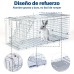 Jaula Metálica Plegable para animales 79*29*32cm CW78