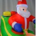 Inflable de Santa Claus en trineo tirando de un solo reno D-20997