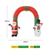 Inflable navideño de arco de 2.4M*1.8M Santa Claus y muñeco de nieve 1.1M D-21001