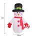 Muñeco de nieve inflable con botones brillantes de 1,2 m para navidad D-21004