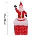 Muñeco inflable de Santa Claus que sube y baja en chimenea 1.6mts D-21006