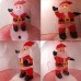 Muñeco de nieve y Santa Claus inflable de navidad LED 2.4mts D-21012