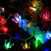 Serie de mariposas de colores 20LEDS, 4metros color hilo transparente D-21384