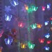 Serie de mariposas de colores 20LEDS, 4metros color hilo transparente D-21384