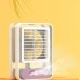 Ventilador de aire acondicionado (enfriador) Verde, azul, naranja, y rosa 