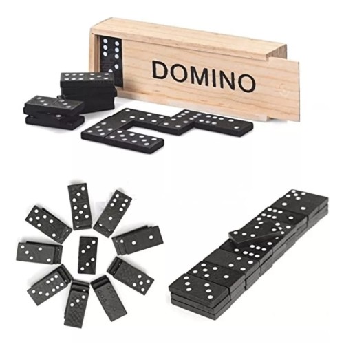 Juego de domino en cajita de madera HC-0397