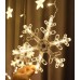 Serie cortina de luces estrella + copo de nieve 10pz LED676