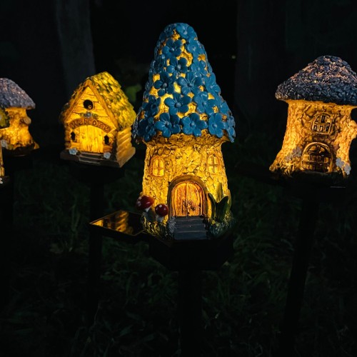 Lámpara de jardín con figura de casita LED772