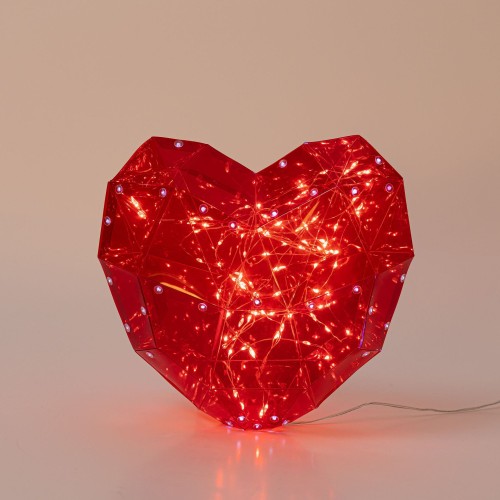 Decorate love red DE 23.4*10.6*22 CM CON 100 led de USB con luz led, Ellington Gifts Regalo de San  Valentín, lámpara de mesa decoración Regalo único SDD1249