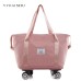 Bolsa de viaje de gran capacidad para mujer, carrito extra grande, equipaje de mano, bolsa de almacenamiento de maternidad portátil. T-30162 