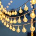 Serie Luces BOLA Para Decoración, Navidad, de 2 metros con 16 luces led BOLA, DE  PILAS, Luces cálidas /colores/blanco, impermeable SDD150