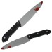 Cuchillo con sangre simulado de plástico, cuchillo de cocina con sangre, cuchillo de cocina de plástico. WS54 