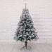 Árbol navideño verde oscuro con bordes blancos 90cm con 80 ramas P-11387