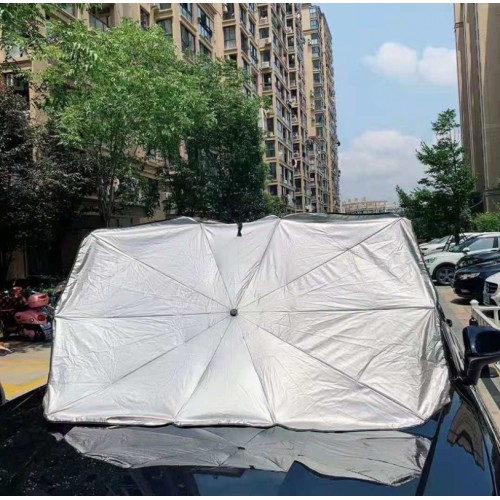Parasol para auto protector solar retráctil para parabrisas con aislamiento térmico
