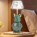 Lámpara de mesa de carga USB de oso con reloj despertador PM-564 