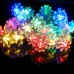 Serie de luces navideñas coloridas en forma de flores S-60270