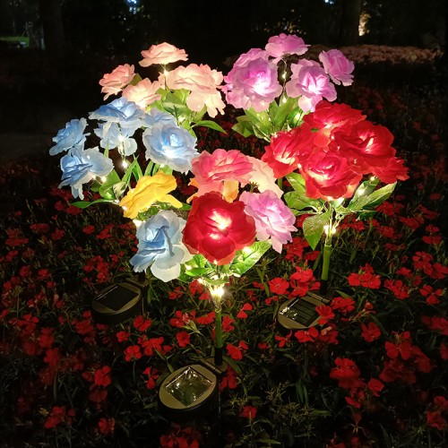 Lámpara solar de flores de 7 cabezales de 70cm SDD1202