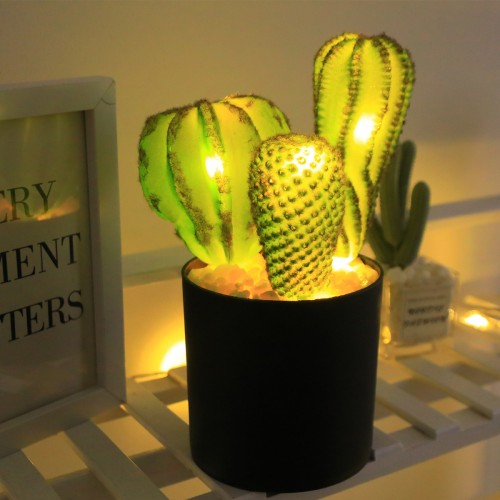 Lámpara de planta de cactus USB para decoración 13*13*30 SDD1277