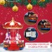 Carrusel navideño musical con luz LED, música y rotación USB/PILAS 21.5*17*15.5cm SDD1281