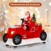 Adorno navideños de santa en forma de coche musical, giratorio USB/PILAS 3AA SDD1283