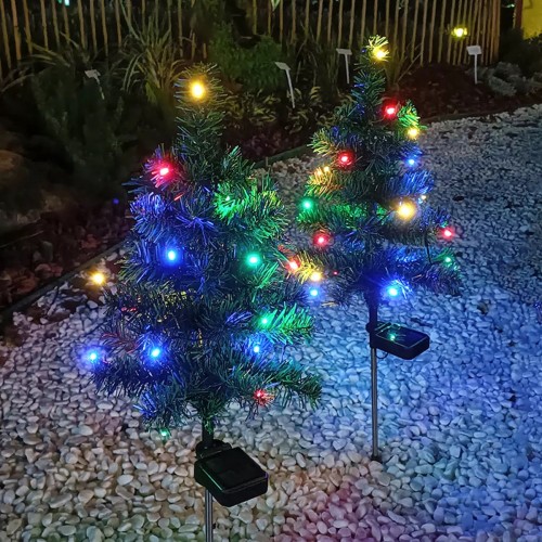 Árbol de Navidad solar de PVC para exteriores de 73 cm SDD1319