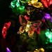 Serie de luces en forma de mariposas solares, 9.5 metros