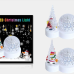 Lámpara LED navideña adornos led decorativos en forma de árbol y esfera con figura navideña y luz multicolor SDL-1103