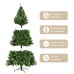 Árbol de Navidad Artificial de 210cm con 800 ramas SDS104