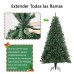 Árbol de navidad artificial con 1200 ramas color verde de 2.1m SDS134