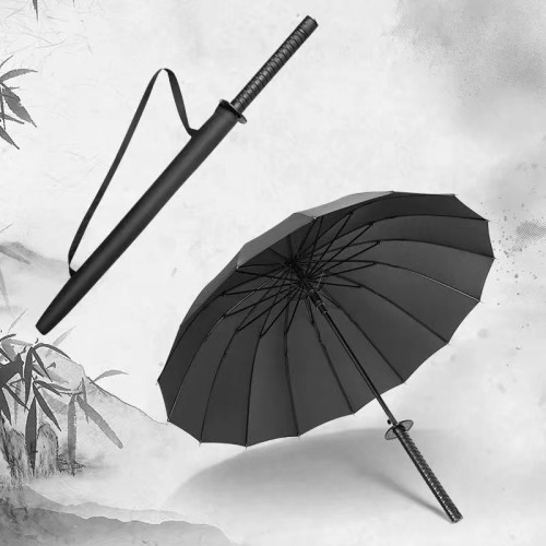 Paraguas de katana jumbo diámetro de 120cm con 16 varillas una tela SY-PAR2