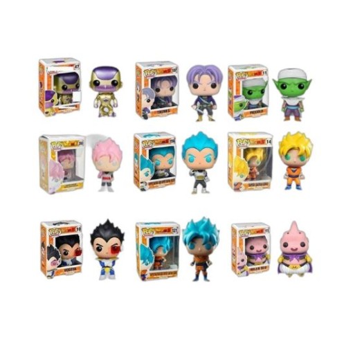 Figuras funko pop de Dragon Ball con caja individual de *4* 4.5cm  TOY992