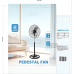 Ventilador con 3 aspas de metal 18" de diámetro 127V 62*51*17cm VEN01