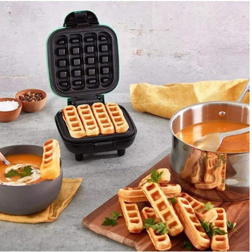 Mini maquina eléctrica tostadora para hacer waffles para el hogar W-BB-662