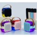 Bocina altavoz bluetooth portátil RGB colorido con micrófono de karaoke inalámbrico W-HH-429