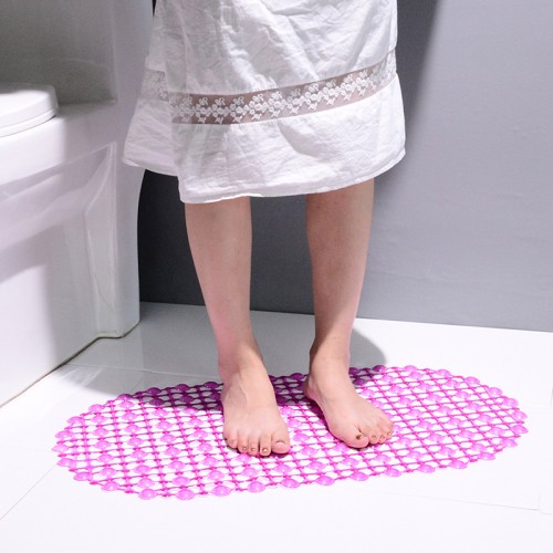 Alfombra antideslizante de baño de PVC 58*31cm varios colores W-RDDD2883