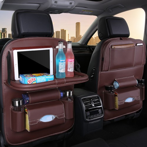 Bolsa de almacenamiento para asiento trasero de coche multifuncional W-RJTQ6673