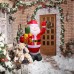 Inflable navideño de Santa Claus con luces LED 1.5mts W-RPDY6761