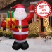 Inflable navideño de Santa Claus con luces LED 1.5mts W-RPDY6761