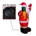 Inflable navideño de Santa Claus con luces LED 1.5mts W-RPDY6761